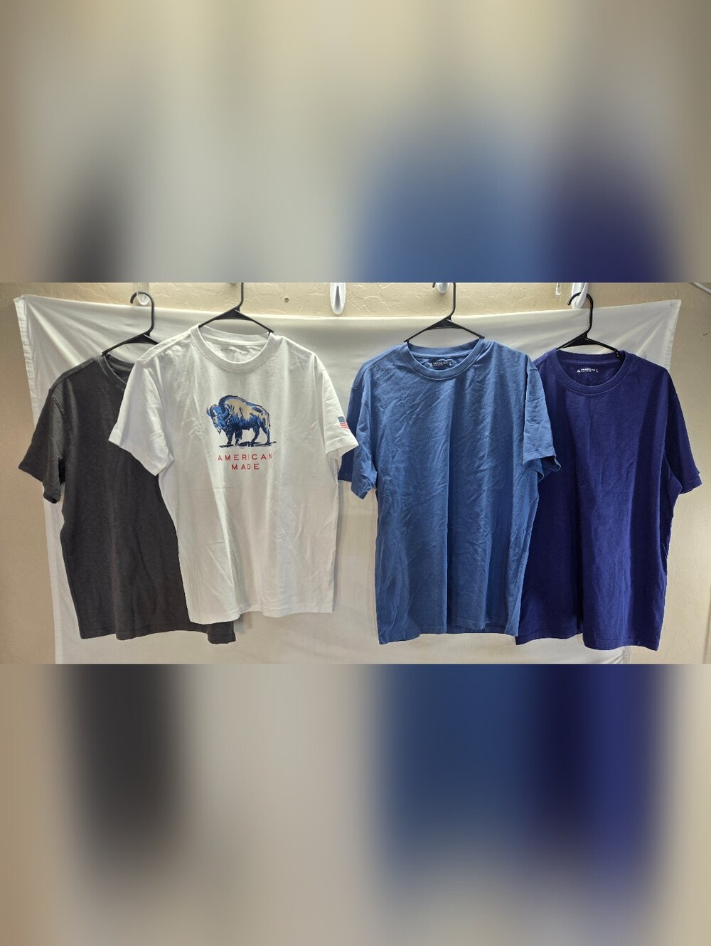 Lot of 4 American Giant Men's Large Short Sleeve Shirts NWOT